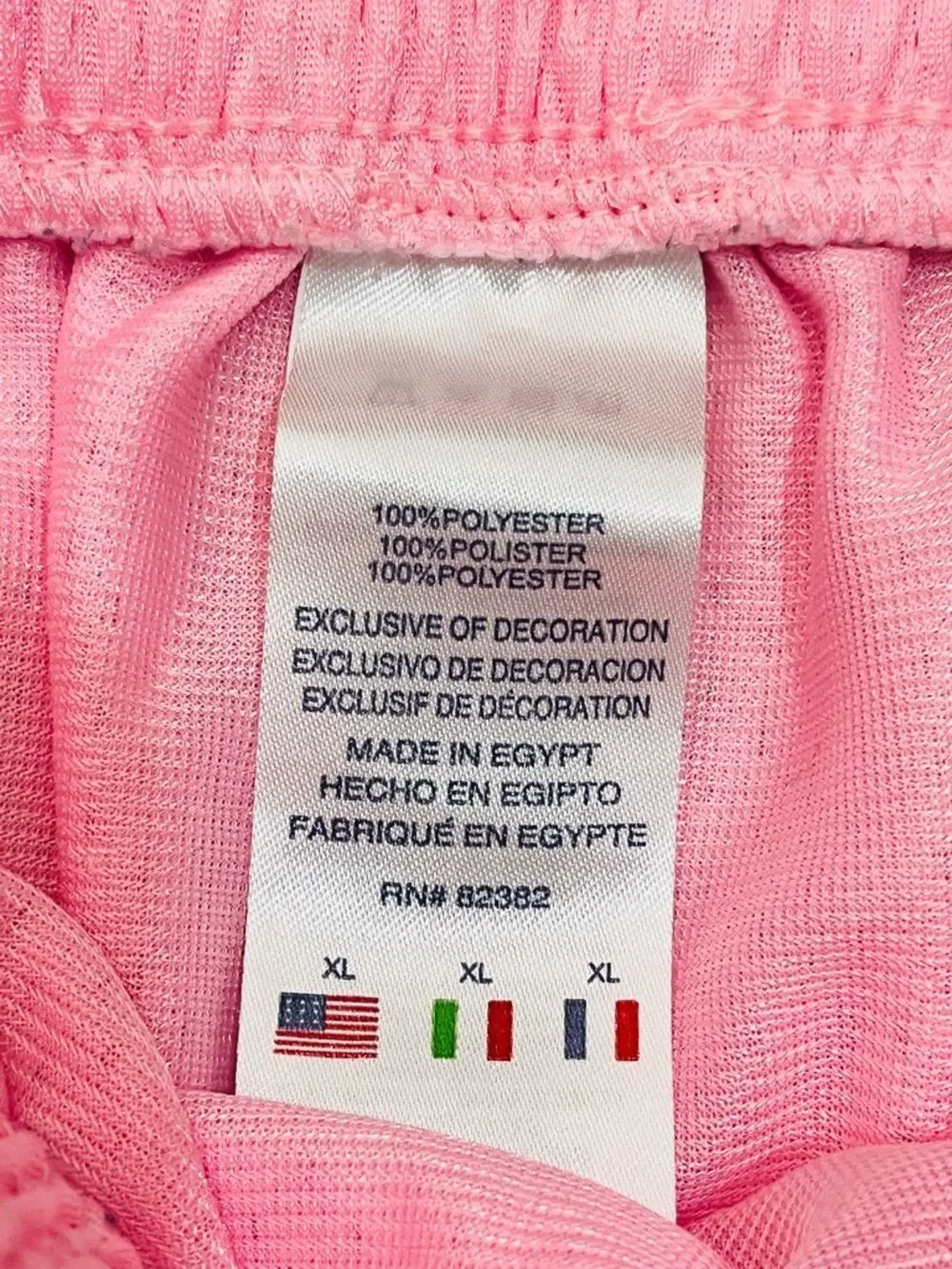 Champion Pink Vibrant Mesh Authentic Athletic Shorts w Script Logo Girls Sz XL